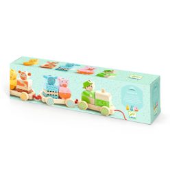 Utazik a Farm 24 db - Húzós Montessori fajáték - Djeco