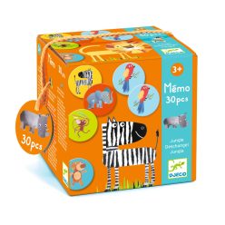 Dzsungel állatok memóriajáték - Memo jungle - Djeco