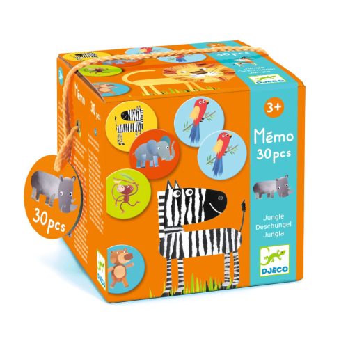Dzsungel állatok memóriajáték - Memo jungle - Djeco