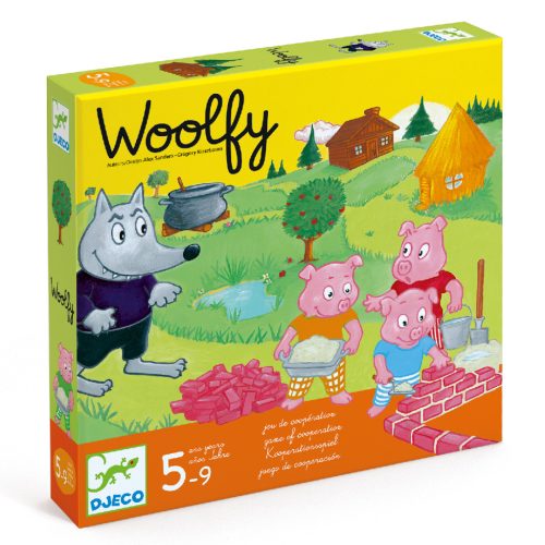 Woolfy - A három kismalac - Kooperatív társasjáték - Djeco