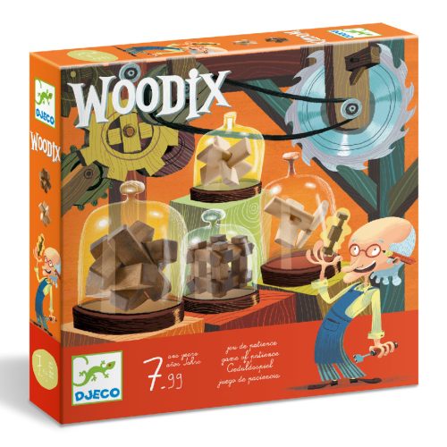 Woodix - Fa ördöglakat gyűjtemény - Ügyességi, logikai játék - Djeco