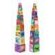 Természet és állatok toronyépítő kocka - természet, állat -  10 nature & animal blocks - Djeco