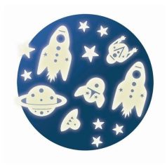 Space mission - foszforeszkáló falmatrica - Djeco