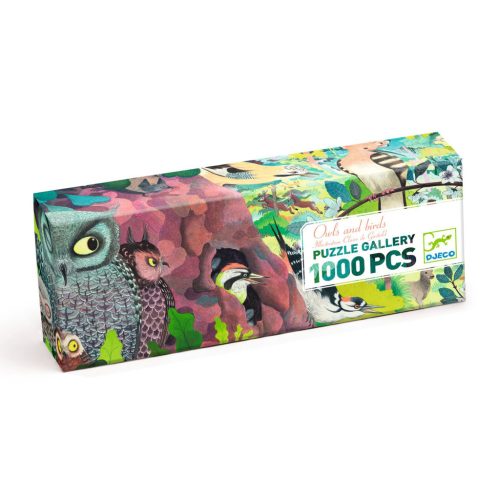 Baglyok és madárkák - Művész puzzle 1000 db - Owls and birds 1000 pcs - Djeco - DJ07644