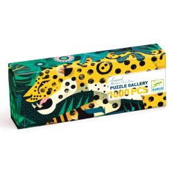   Lopakodó leopárd - Művész puzzle - Leopard 1000 pcs - FSC MIX - Djeco - DJ07645