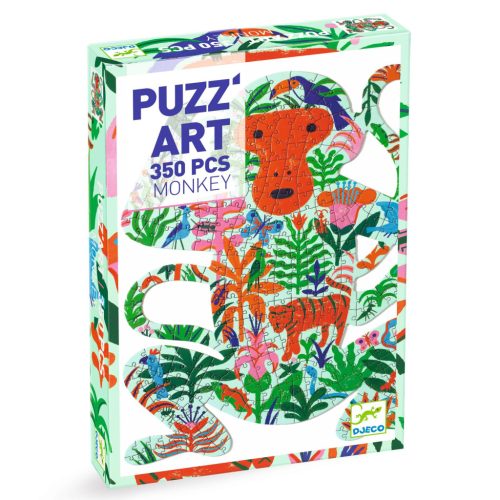 Majom - Művész puzzle 350 db - Monkey 350 pcs - Djeco - DJ07657