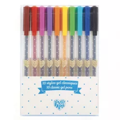   Gél tollak klasszikus színek - gél tollak 10 db - 10 stylos gel classiques - Djeco - DD03759