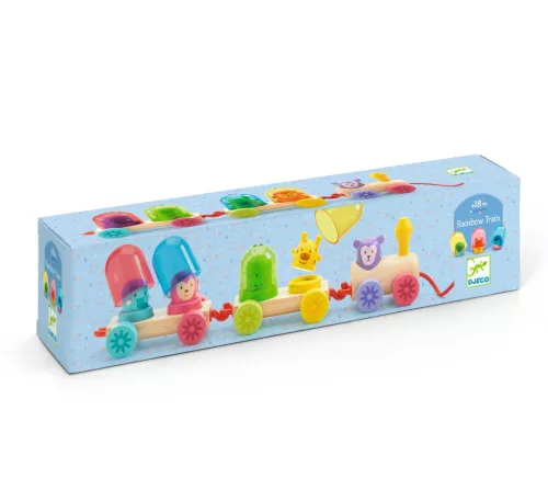 Szivárvány vonat Djeco Rainbowtrain fajáték
