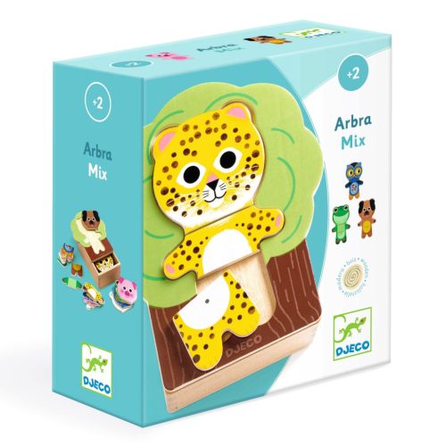Fa állatos párosító - Szín, forma egyeztető - Arbramix - DJ01626