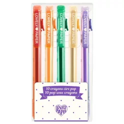   Viasz kréta/toll készlet - 5 db harsány színekben - 5 pop wax crayons - DD03792