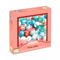   Buborék gyöngyök Ezüst - Ékszerkészítő - Bubble beads, Silver - DJ00025