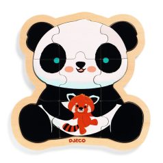   Panda fa puzzle - Fa formapuzzle 9 db - Puzzlo Panda - DJ01821