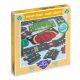 Őrült motorok - Autópálya puzzle 24 db - Circuit de ville - puzzle géant  - Crazy motors - Djeco - DJ05497