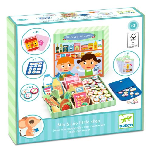 Mia és Leó boltja - Szerepjáték - Mia & Léo little shop Djeco - DJ05509