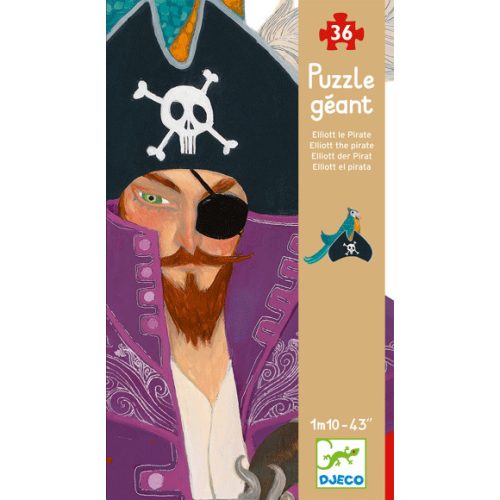 Elliott a kalóz - Óriás puzzle 36 db - Elliott the pirate - DJ07128