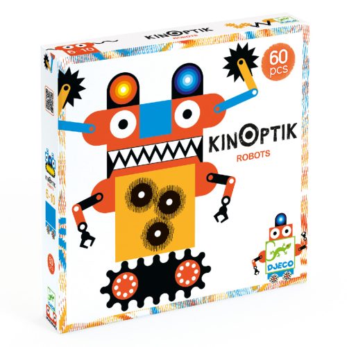Robotok mozgó optika puzzle 60 db-os - Robots - 60pcs - Djeco