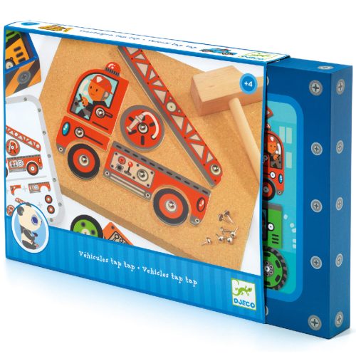 Kalapácsolós játék munkagépek - Tap tap Vehicles - Djeco