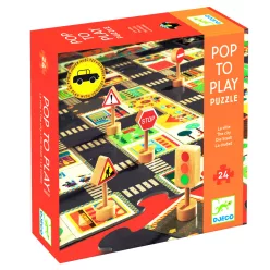 A város 24 db-os óriás puzzle - The city - Djeco