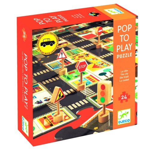 A város 24 db-os óriás puzzle - The city - Djeco