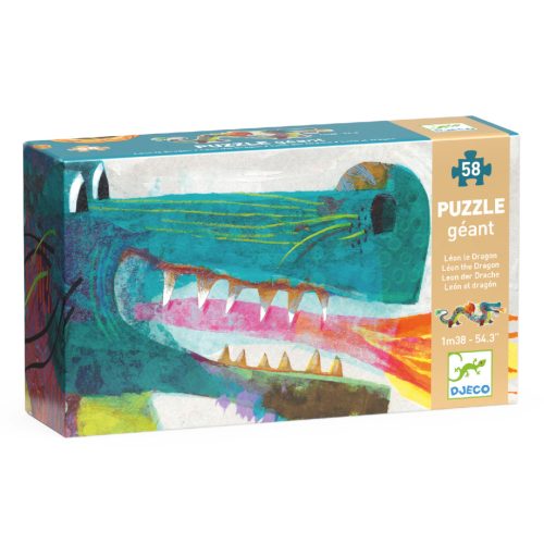 A sárkány 36 db-os óriás puzzle - Leon the dragon - Djeco