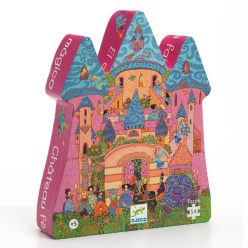   Tündér kastély, 54 db-os formadobozos puzzle - The fairy castle - 54 pcs - Djeco