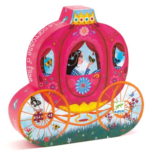 Elise utazása, 54 db-os formadobozos puzzle - Elise's Carriage - 54 pcs - Djeco