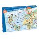 Föld állatai, 100 db-os megfigyelő puzzle - World's animals + booklet - 100 pcs - Djeco