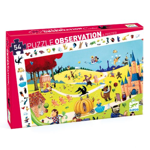 Mesék találkozása, 54 db-os megfigyelő puzzle - Tales - 54 pcs - Djeco