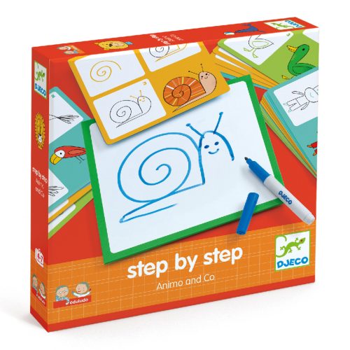 Csiga biga lépésről lépésre - Step by step - Animals and Co - Djeco