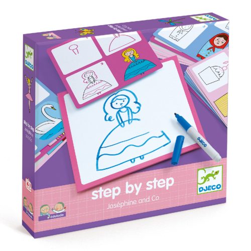 Népszerű rajzok lépésről lépésre - Step by step - Joséphine and Co - Djeco