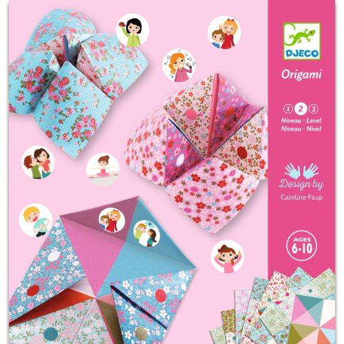 Jósló csiki-csuki lányos színek - Origami - Fortune tellers - Djeco - DJ08773