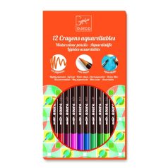   Akvarell ceruza 12 db klasszikus színek - 12 watercolour crayons - classic  - Djeco