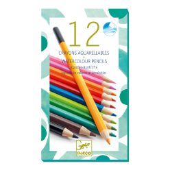   Akvarell ceruza 12 db klasszikus színek - 12 watercolour crayons - classic  - Djeco