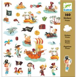 Kalózos matrica gyűjtemény 160 db-os - Pirates - Djeco