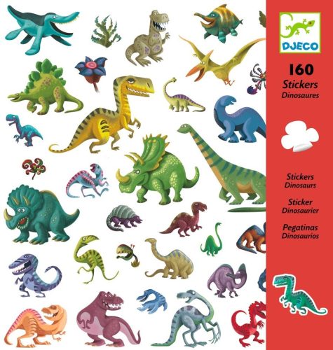 Dinoszauruszok matrica gyűjtemény 160 db-os - Dinosaurs - Djeco