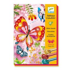   Tündöklő pillangók - Képalkotás csillámporral - Butterflies - Djeco