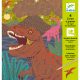 Dinoszauruszok - Képalkotás karc technikával - When dinosaurs reigned - Djeco