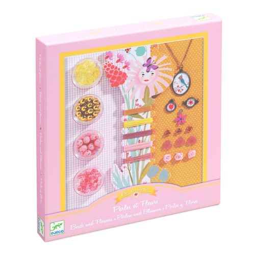 Virágok és gyöngyök - Ékszerkészítő szett - Pearls and flowers - Djeco
