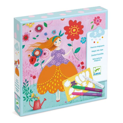 Öltöztesd fel Marie-t - Ruhadíszítő varázsfilccel - Marie's pretty dresses - Djeco