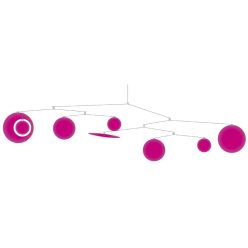 Pink gömbök - Függődísz - Pink fly - Djeco