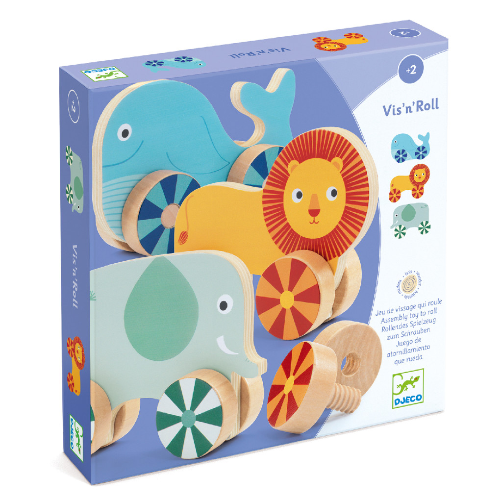 Csavarozz és guríts - Csavarozós játék - Vis'n'roll - Djeco