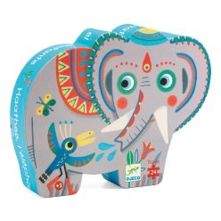   Indiai elefántok - Puzzle 24 db-os - Haathee, Asian elephant - 24pcs - Djeco
