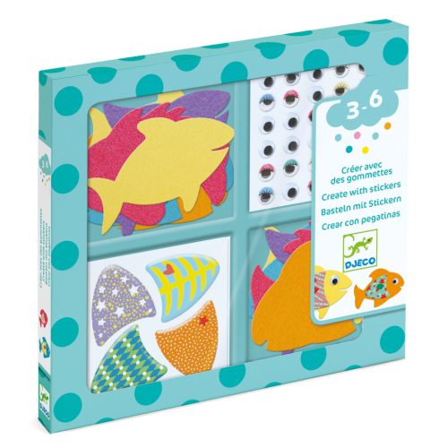 Kreatív halkészítő - I love fishes - Djeco
