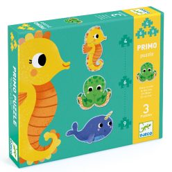 Tengeri állatok puzzle - 4, 6, 9 db-os puzzle - In the sea