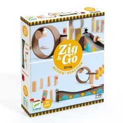   Gurul és borul - Dominós golyópálya 25 db-os - Zig & Go - 25 pcs - Djeco
