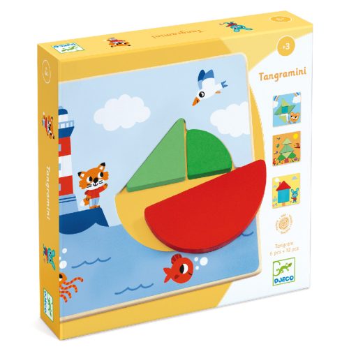 Hajókás képkirakó - Képalkotás  - Tangramini - Djeco - DJ01672