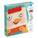 Vicces állatfejek - fa formakereső - Creafaces - Djeco - DJ01676