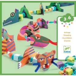   Csúszó mászó állatok - fűzőjáték - My animals - Djeco - DJ08978