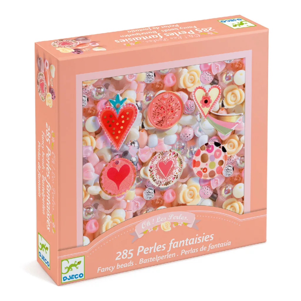 Virágok és szívecskék - ékszerkészítő - Hearts - Djeco - DJ09855