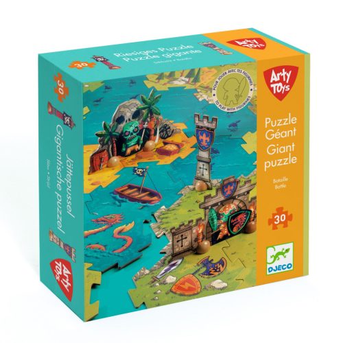 Kalózos Óriás puzzle - Arty Toys Óriás puzzle 30 db-os - Giant puzzle-Battle - FSC MIX - DJ06847